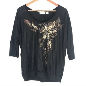 Miss Me Black Top Size M